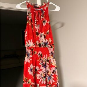 Miss Me Red Floral Dress
